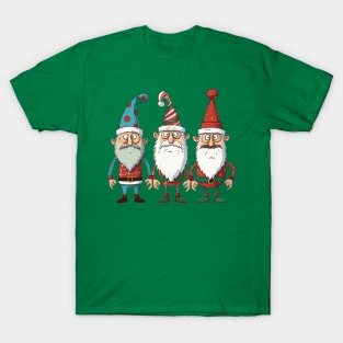 Three Funny Christmas Friends T-Shirt